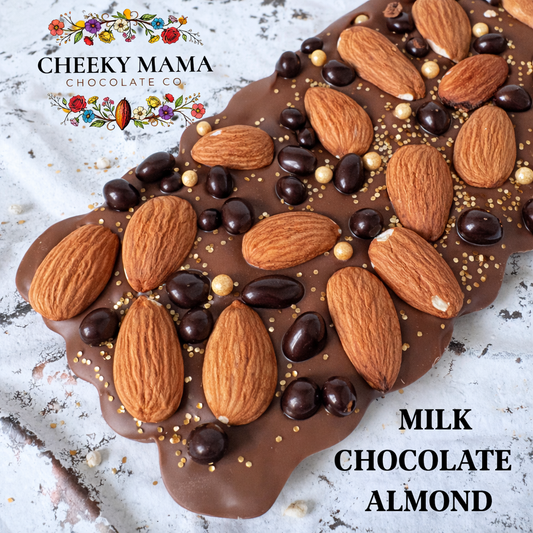Almond Artisanal Belgian Chocolate Bark