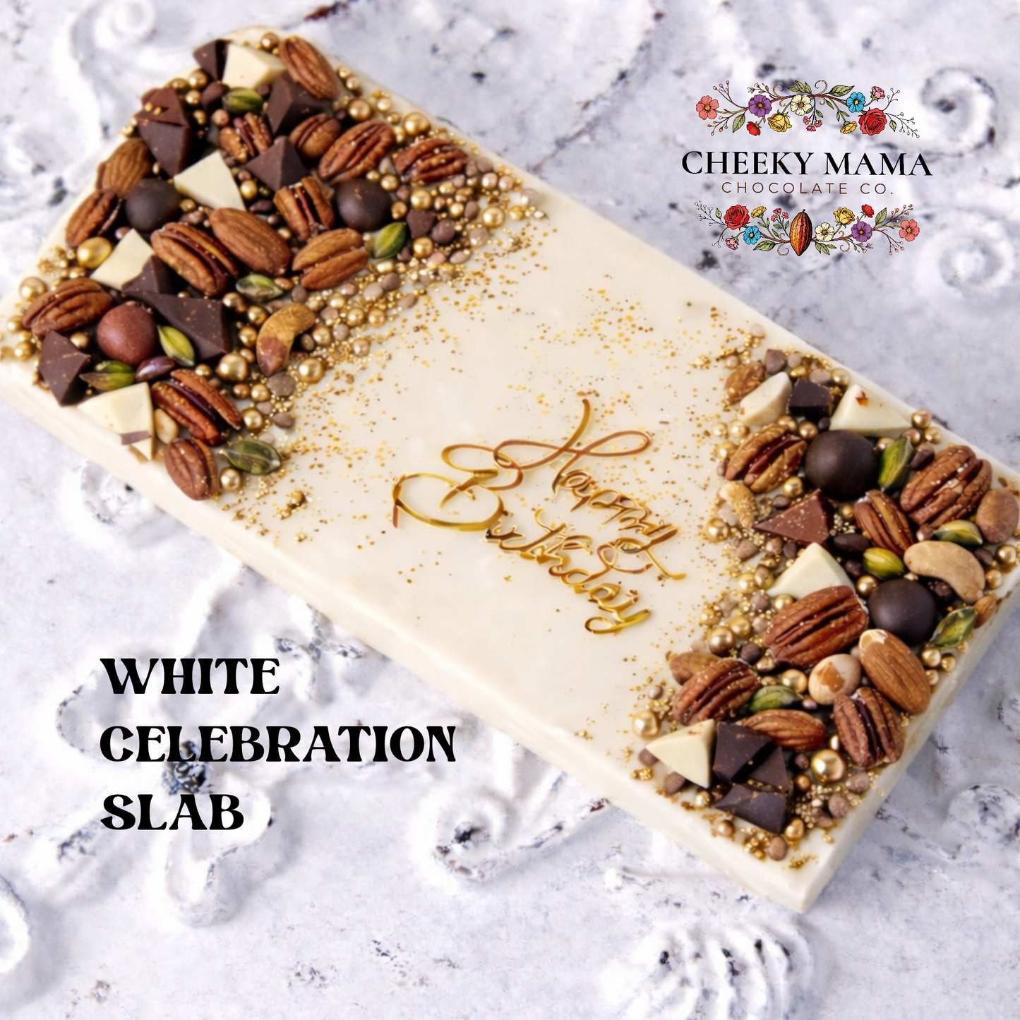 Personalized Celebration Slab - Say It In Chocolate