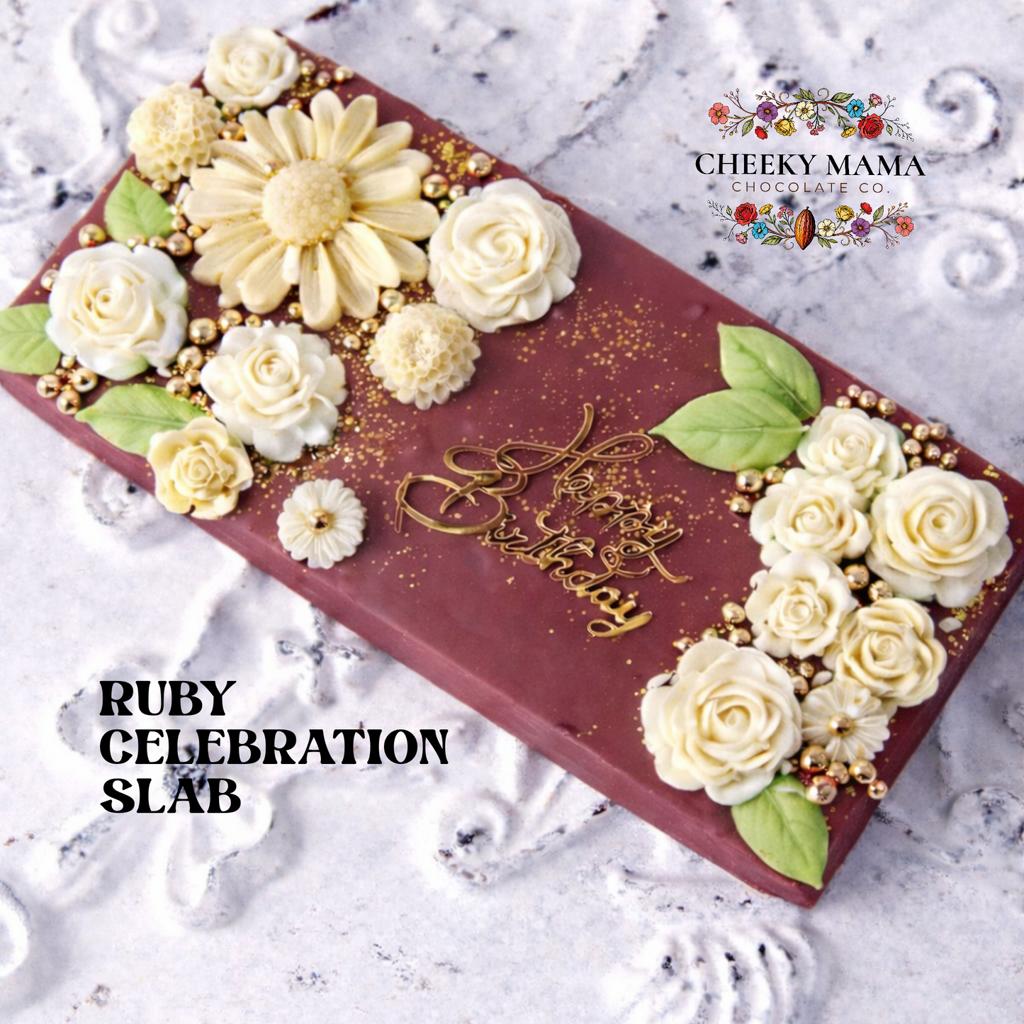 Personalized Celebration Slab - Say It In Chocolate