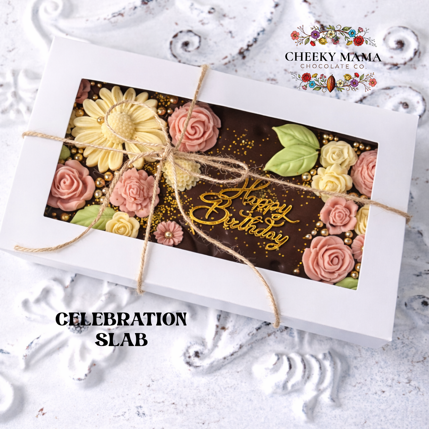 Personalized Celebration Slab - Say It In Chocolate