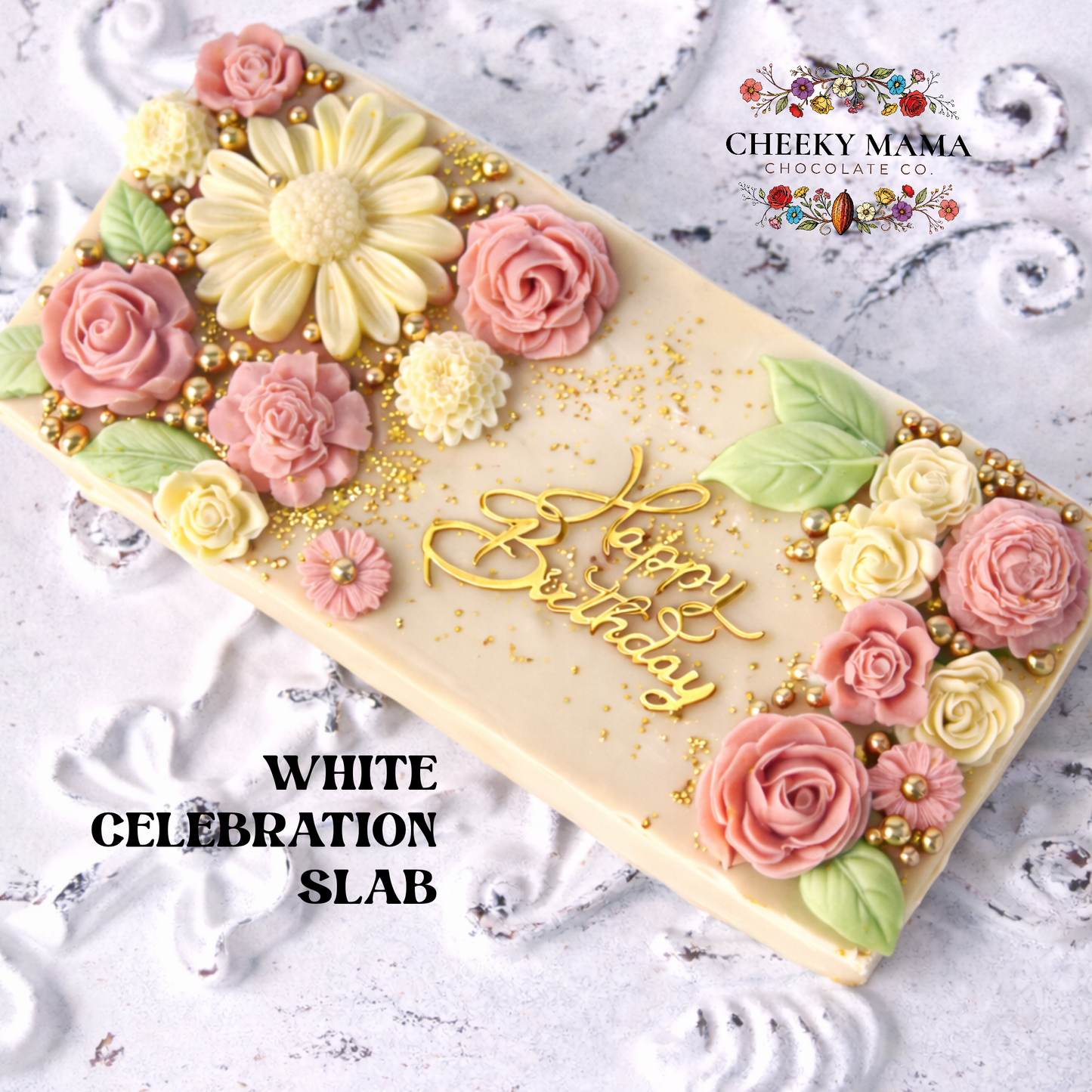 Personalized Celebration Slab - Say It In Chocolate