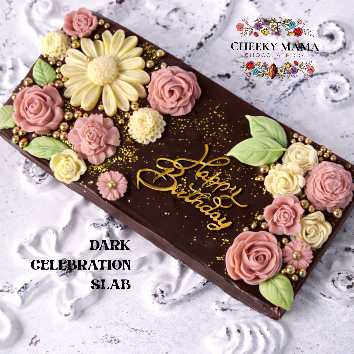 Personalized Celebration Slab - Say It In Chocolate