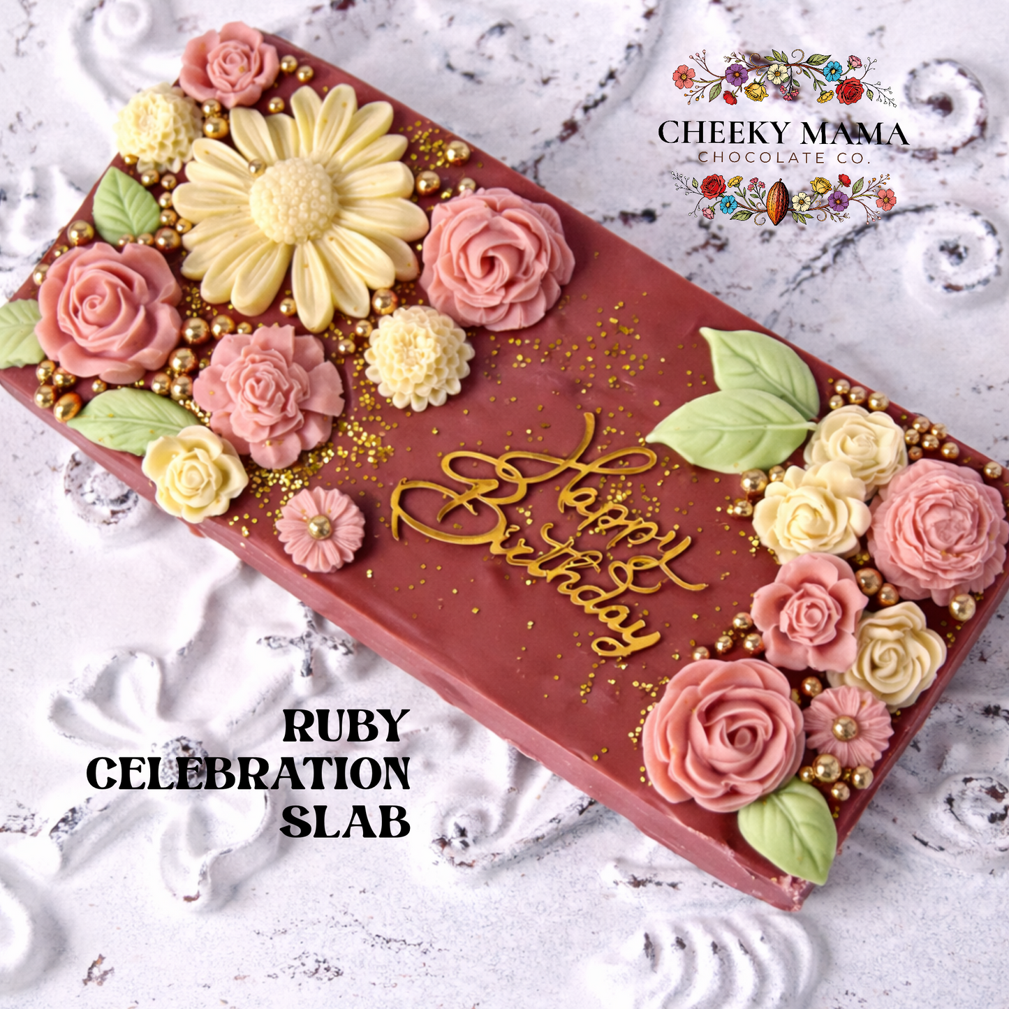 Personalized Celebration Slab - Say It In Chocolate