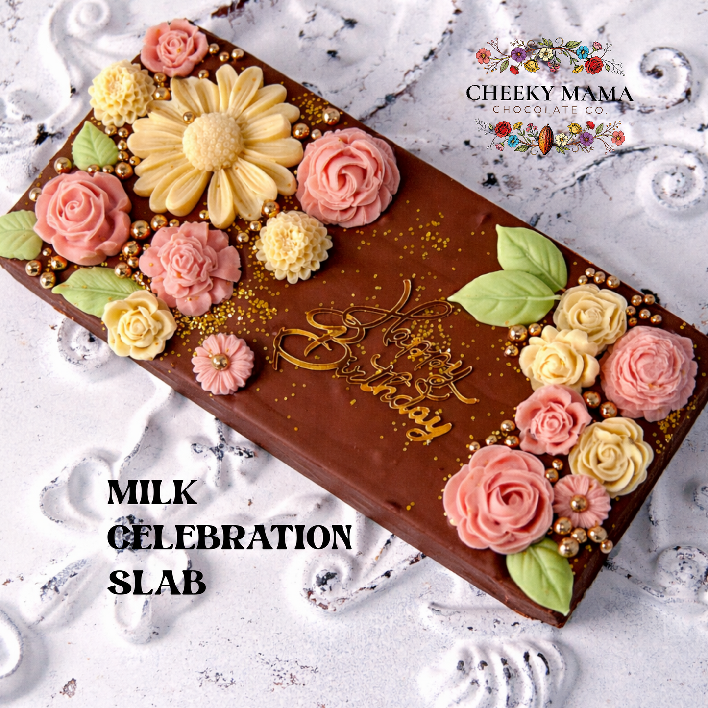 Personalized Celebration Slab - Say It In Chocolate