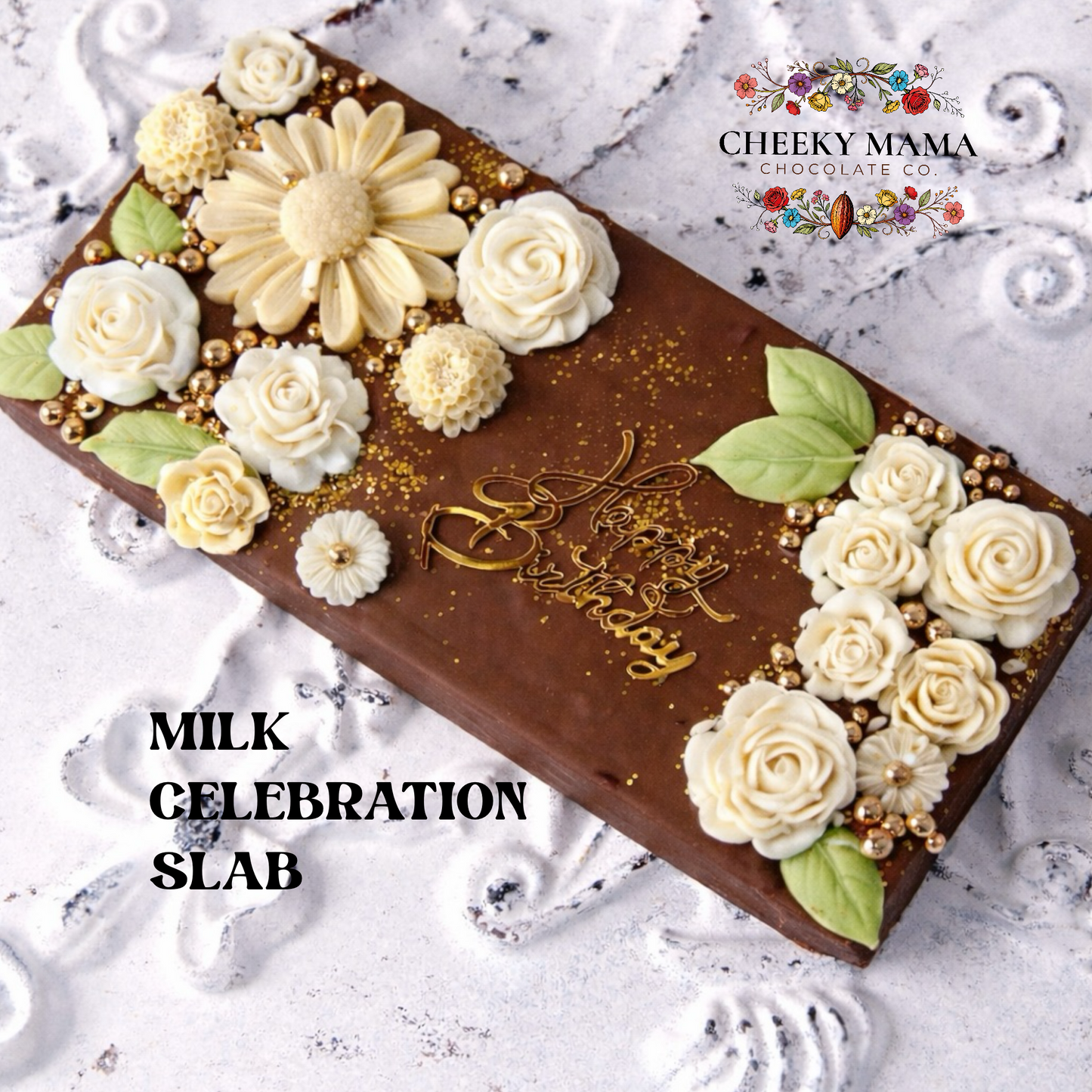 Personalized Celebration Slab - Say It In Chocolate