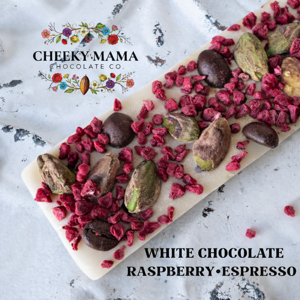 Raspberry•Espresso Artisanal Belgian Chocolate Bark
