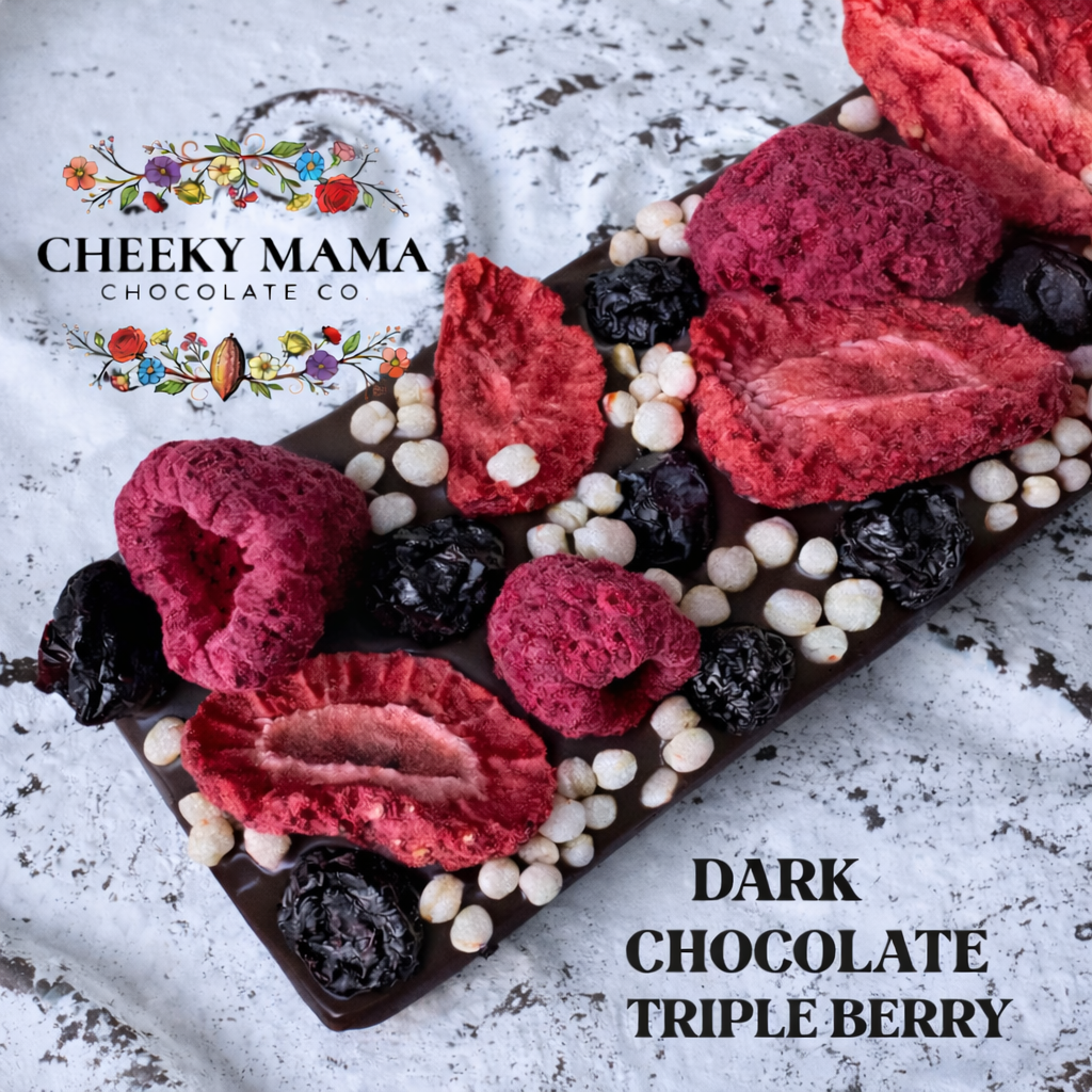 Triple Berry Artisanal Belgian Chocolate Bark