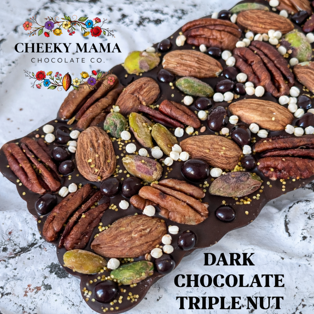 Triple Nut Artisanal Belgian Chocolate Bark