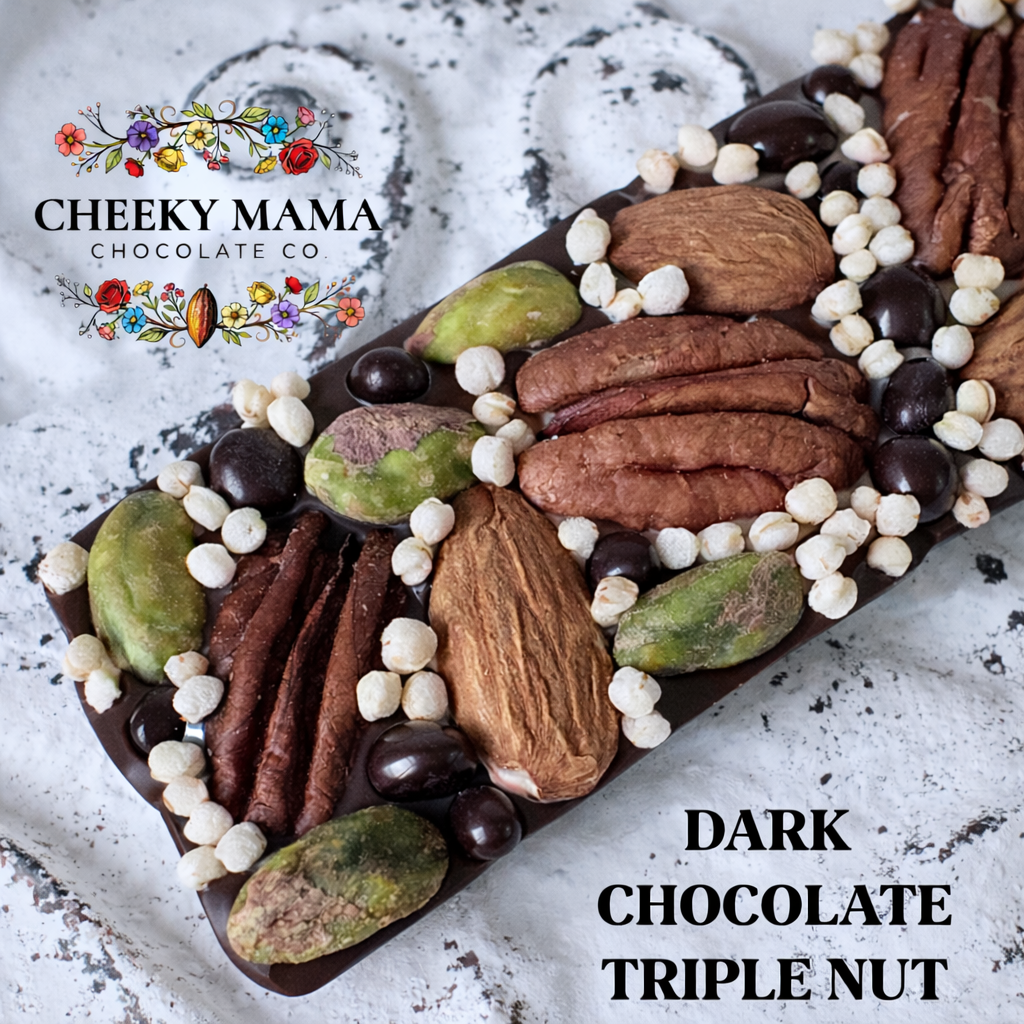 Triple Nut Artisanal Belgian Chocolate Bark