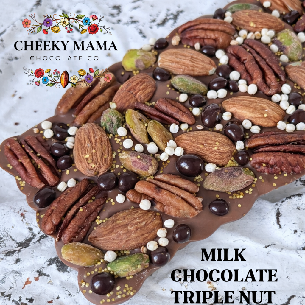 Triple Nut Artisanal Belgian Chocolate Bark