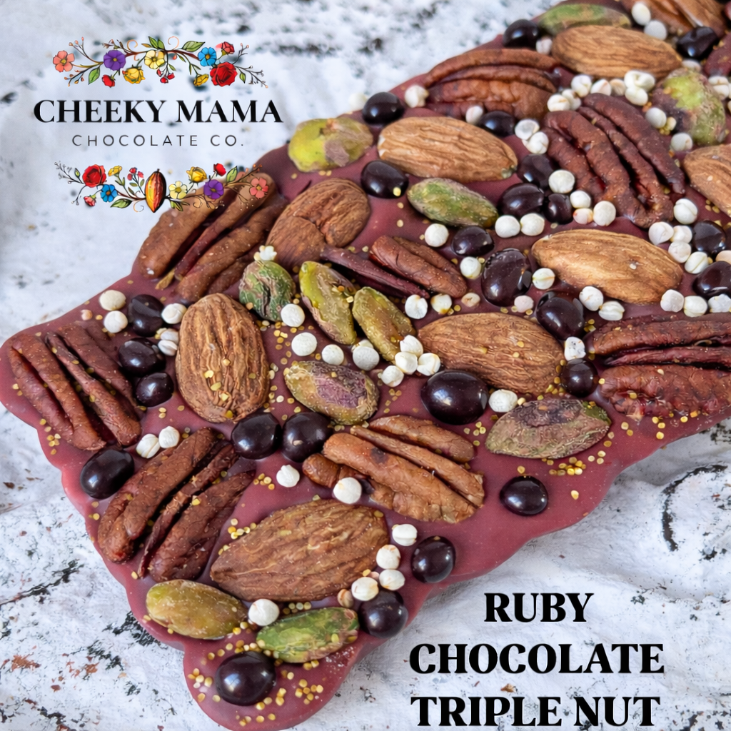 Triple Nut Artisanal Belgian Chocolate Bark