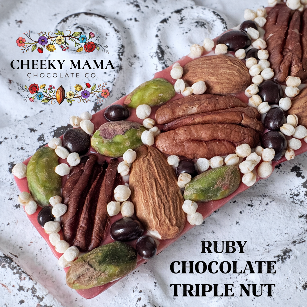 Triple Nut Artisanal Belgian Chocolate Bark
