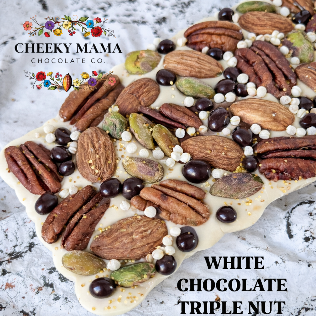 Triple Nut Artisanal Belgian Chocolate Bark