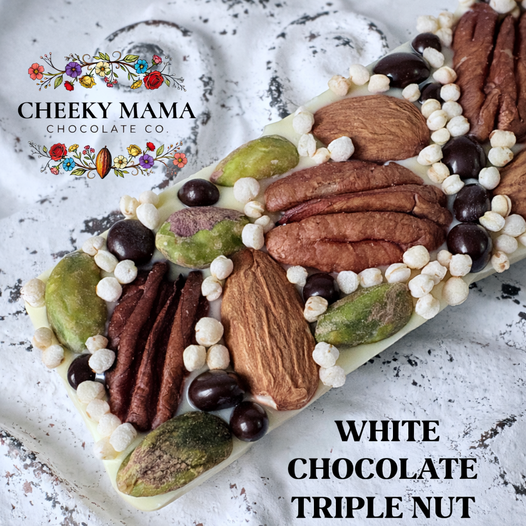 Triple Nut Artisanal Belgian Chocolate Bark